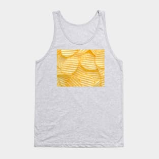 Rippled Potato Chips Food Photograph Tank Top